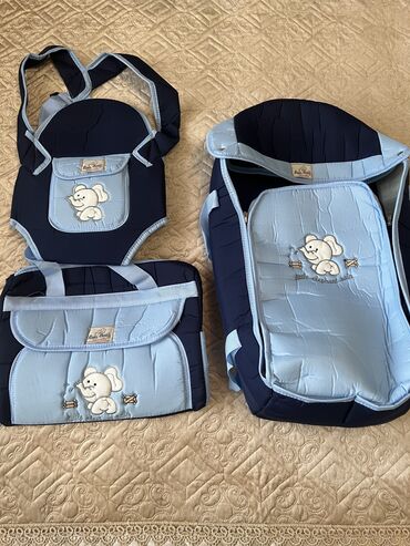 кенгуру рюкзак: Продаю абсолютно новый комплект 3 в 1. Сумка переноска для малыша от 0
