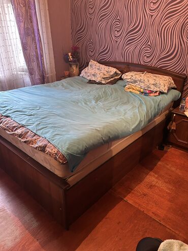 продам кровать двуспальную бу: 2 təknəfərlik çarpayı, Dolab, Komod, Termo, Türkiyə, İşlənmiş