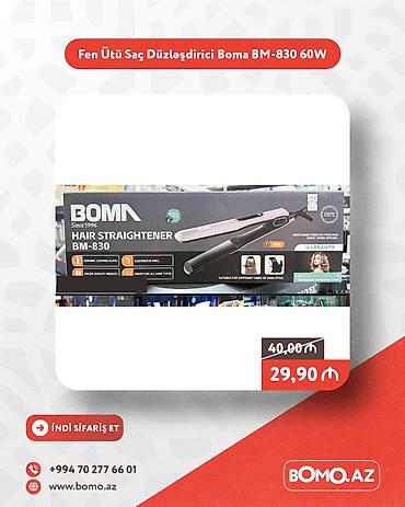 01: Yüksək keyfiyyətli. 🔥 Fen Ütü Saç Düzləşdirici Boma BM-830 60W ✅ — 1