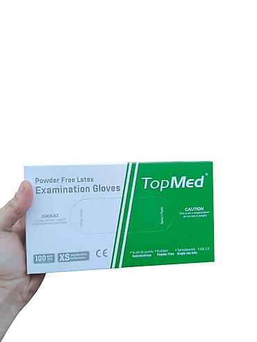 kameliya gülü satışı: TopMed - XS pudrasız ağ lateks əlcək (Stok sayı azdır) Digər — 1