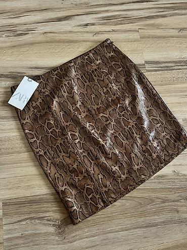 zara cizme ugg: ZARA mini suknja sa zmijskim printom - Brend: ZARA - Model: mini — 4