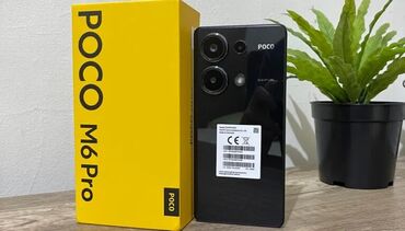 арзан баада телефон: Poco M6 Pro, Жаңы, 256 ГБ, түсү - Кара, 2 SIM