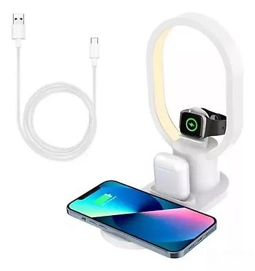 samsung: Bežični punjač i LED lampa 4U1 NOVO. Opis proizvoda: 4 u 1 Lampa — 6
