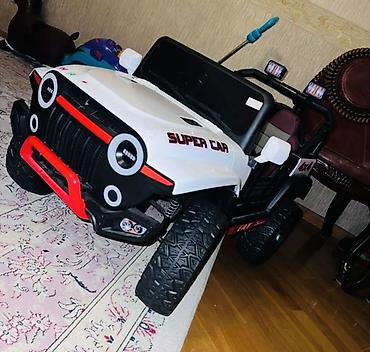 Uşaq üçün elektrik maşınları: Uşaq üçün elektrikli jeep tipli ride-on maşın - Korpus: ağ-qara — 1