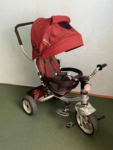 коляски для малышей: Коляска, цвет - Красный, Б/у