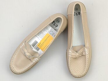 spódnice midi eko skóra: Flat shoes for women, 38, condition - Perfect