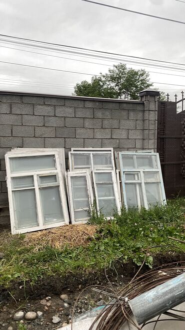 Готовые окна: Деревянное готовое окно, Другой тип, 80 * 90, Б/у, Без установки