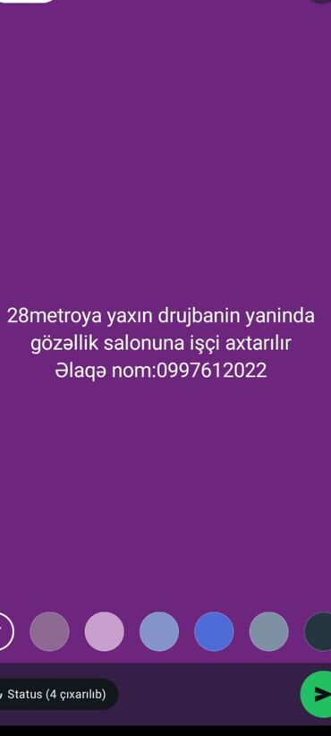 Əməkdaş axtarışı (vakansiyalar): Saç ustası tələb olunur, Yerin icarəsi, 1-2 illik təcrübə