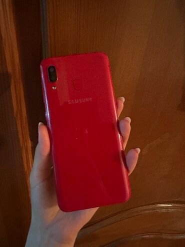 samsung galaxy fold2: Samsung A20, Б/у, 32 ГБ, цвет - Красный, 2 SIM