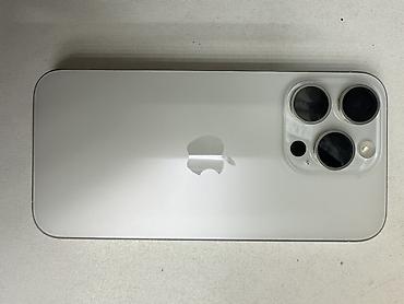 Apple iPhone: IPhone 15 Pro, Б/у, 256 ГБ, White Titanium, Защитное стекло, Чехол, Коробка, 83 % — 10