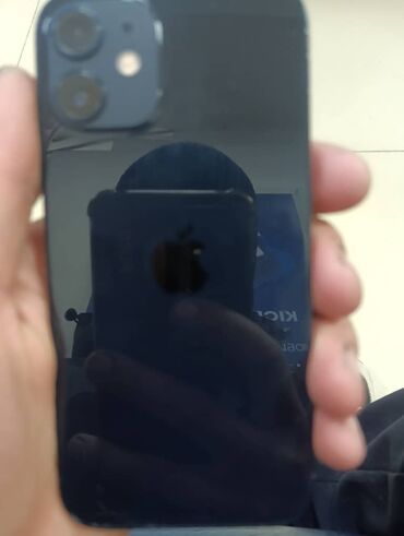 Apple iPhone: IPhone 12 mini, Б/у, 128 ГБ, Черный, Чехол