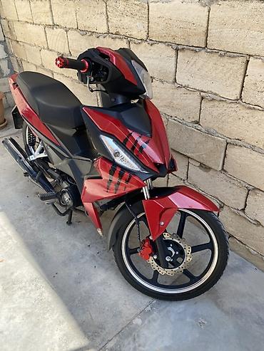 Mopedlər,skuterlər: Sport üslubunda şəhər motosikleti/skuter - Rəng: qırmızı-qara — 3