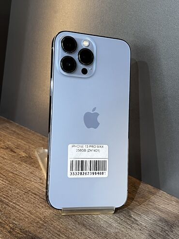 Apple iPhone: IPhone 13 Pro Max, Б/у, 256 ГБ, Голубой, Защитное стекло, Чехол, В рассрочку, 79 %