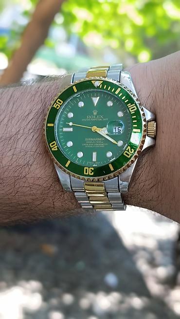 orijinal rolex: İşlənmiş, Qol saatı, Rolex, rəng - Yaşıl — 2