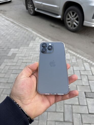 Apple iPhone: IPhone 15 Pro Max, Б/у, 256 ГБ, Защитное стекло, Чехол, 91 %