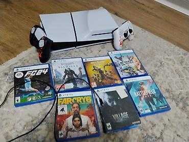 PS5 Slim (Japan) + 2 геймпада + 7 ТОП игр! Полный Игровой Комплект