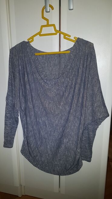 ženske lanene košulje: Paket majcica bluzica zenskih M-L slabiji (velicina) Divna siva