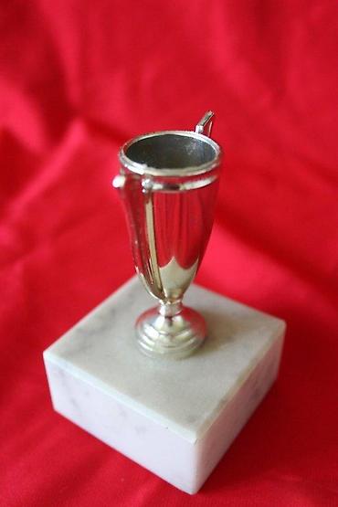 Značke, ordenje i medalje: STARI PEHAR SA MERMERNIM POSTOLJEM | Stari mali pehar sa mermernim — 4
