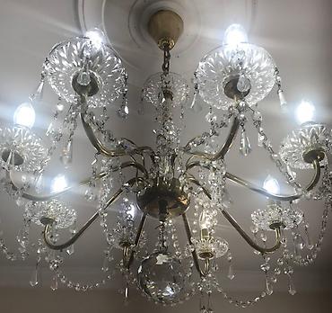 İşıqlandırma: Çılçıraq, 8 lampa, Xrustal — 3