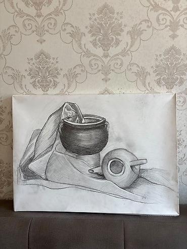 Книги и журналы: 🎨 Satılır | Orijinal əl işi rəsm 50×70 sm ölçüdə, kətan üzərində əl — 1