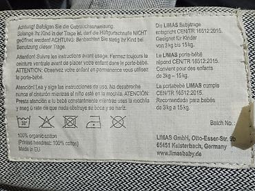 Kolevke: 4 polozaja, Nemačka kengur nosiljka Limas, za bebe 3–15 kg. - — 12