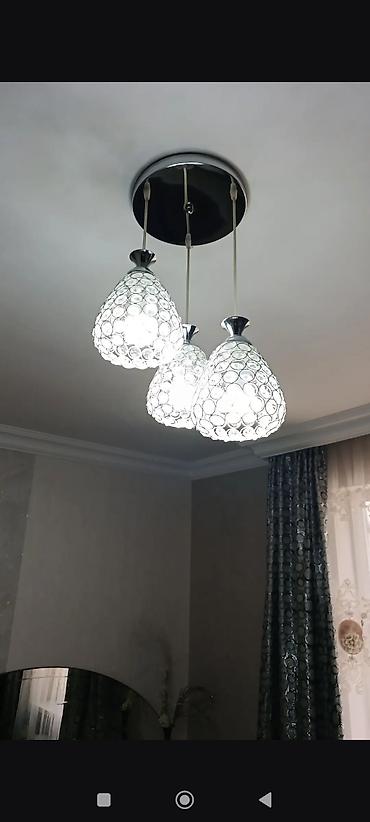 lyüstr: Çılçıraq, 3 lampa, Metal — 1