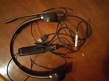 Kompüter aksesuarları: Poly (Plantronics) USB ofis qulaqlığı işlənmişdi istəyən vhatsappa — 1