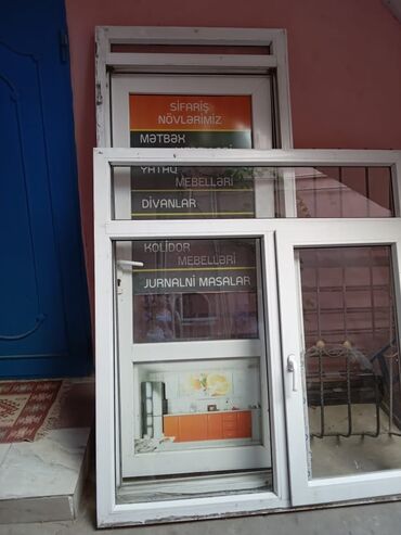 plastik qapı pəncərə: Plastik qapi ve pencere. Plastik qapi olcusu 208 smx90 sm . Pencere