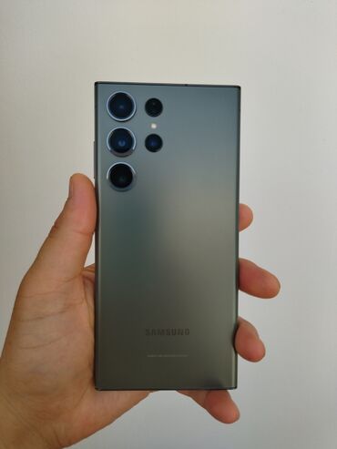 lightning наушник: Samsung Galaxy S23 Ultra, Колдонулган, 512 ГБ, түсү - Жашыл, 1 SIM, eSIM