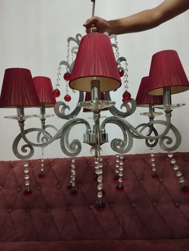 Ev üçün dekor: Çılçıraq, 6 lampa