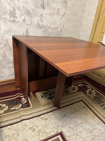 silver kitchen: Стол трансформер Для кухни, Стол-книжка, цвет - Коричневый — 2