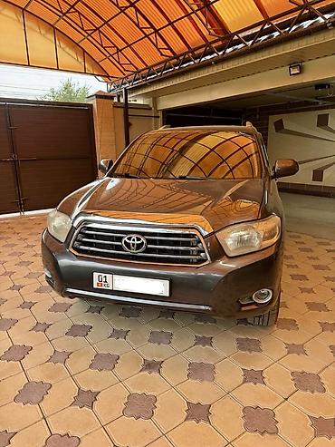 высокие машины: Toyota Highlander: 2008 г., 3.5 л, Автомат, Бензин, Кроссовер — 1