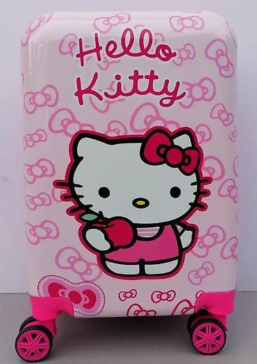 Rančevi, torbe i koferi: Hello Kitty dečji kofer na točkiće - Tvrdi kofer sa sjajnom — 11