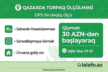 evlerde temizlik işi: Qazaxda torpaq sahələrinin ölçülməsi xidməti - GPS ilə dəqiq ölçü - — 1
