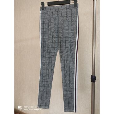 клеш штаны: Джинсы и брюки, цвет - Серый, Б/у