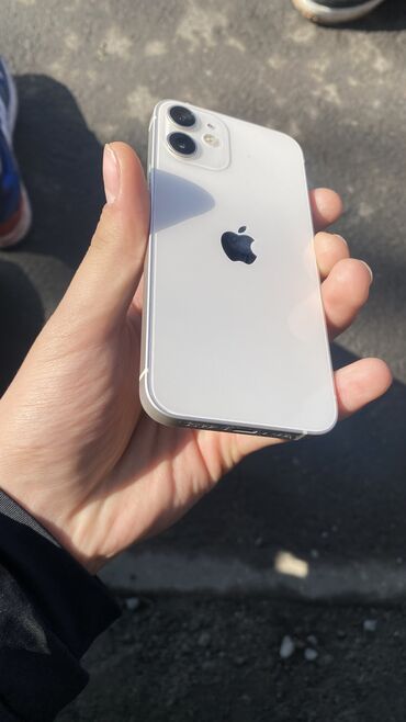 iphone 13 бишкек цена: IPhone 12 mini, Колдонулган, 128 ГБ, Ак, 78 %