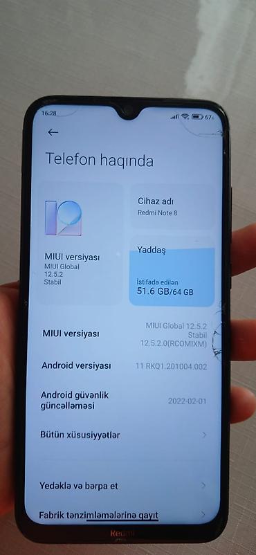 Mobil telefonlar: Xiaomi 64 GB, rəng - Qara, 
 Barmaq izi — 3