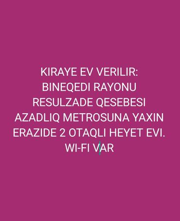 yeni guneslide 1 otaqli kiraye evler: 30 kv. m, 2 otaqlı