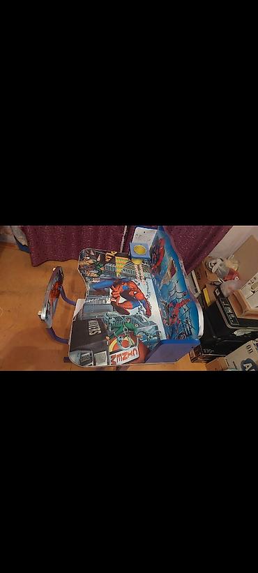 lego spiderman vs: Uşaq üçün yazı‑oxu masası və stul dəsti – Hörümçək‑Adam tematikası — 1