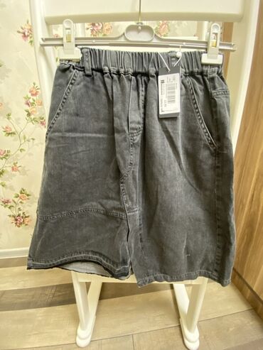 дождевик купить в баку: Gündəlik geyim üçün rahat denim şort. - Rəng: tünd boz/“yuyulmuş”