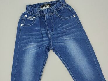 spodnie jeans chlopiece: Spodnie jeansowe, 3-4 lat, 104, stan - Idealny