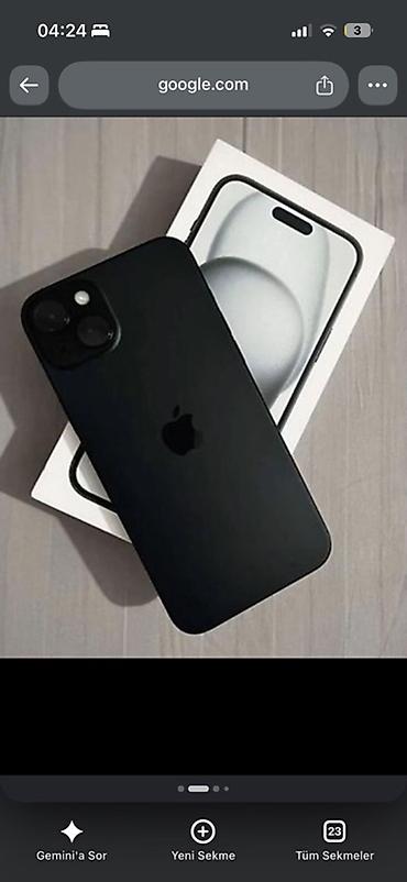 iphone 11 yaddas: IPhone 15, 128 GB, Qara, Face ID — 1