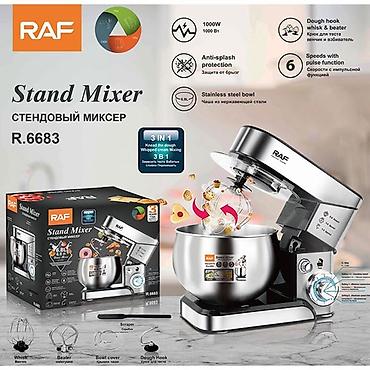 RAF Stand Mixer R.6683 – 3‑ü 1‑də stasionar mikser - Güc: 1000 W -