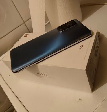 tikanlı tel: Xiaomi Mi 10T, 128 GB, rəng - Mavi, 
 Zəmanət, Sensor, Barmaq izi