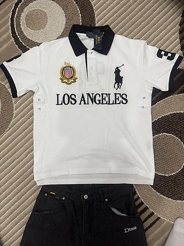 ralph: Мужская футболка, M, Polo Ralph Lauren, Новый, цвет - Белый, Самовывоз — 1