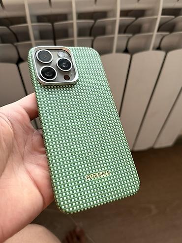 IPhone 15 Pro Max 256 ГБ + чехол PITAKA MagEZ Case 5.0 (Forest)