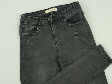 spódnice czarny jeans: Jeansy, S, stan - Dobry