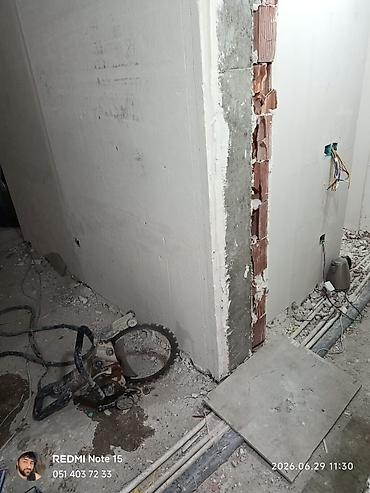 Beton işləri: Beton kəsmə xidməti - Divar, döşəmə və tavanlarda dəqiq və səliqəli — 20
