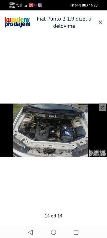 Ostalo: Fiat Punto II 1.9 JTD/dizel – u delovima Raspoloživi originalni — 14