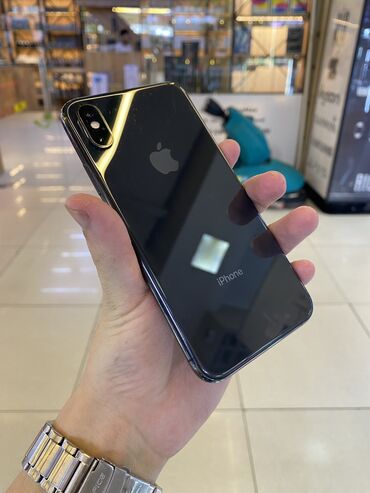 Apple iPhone: IPhone Xs, Б/у, 256 ГБ, Jet Black, Наушники, Зарядное устройство, Защитное стекло, 100 %